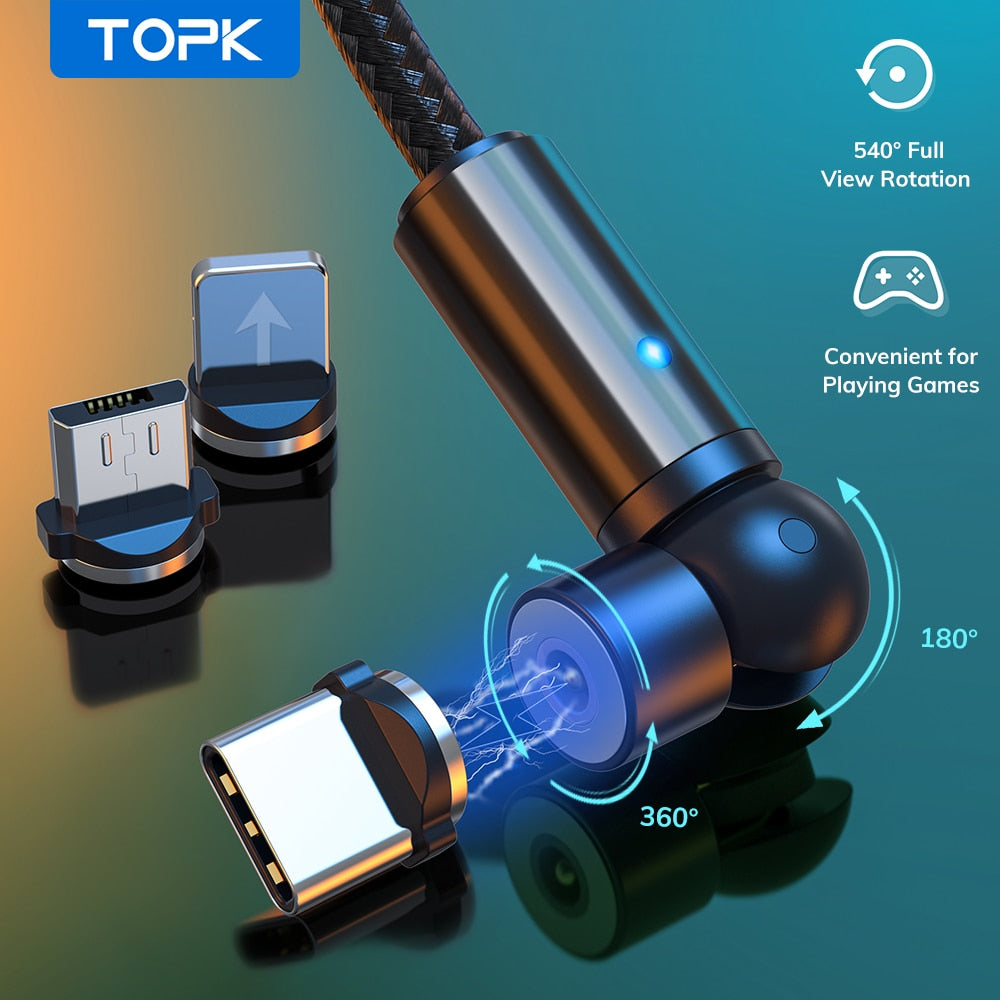 Universal Rotating Magnetic Charge Cable - HomeOfficeHaven